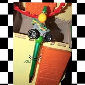 Monster Jam Pen with Yellow and Green Accents